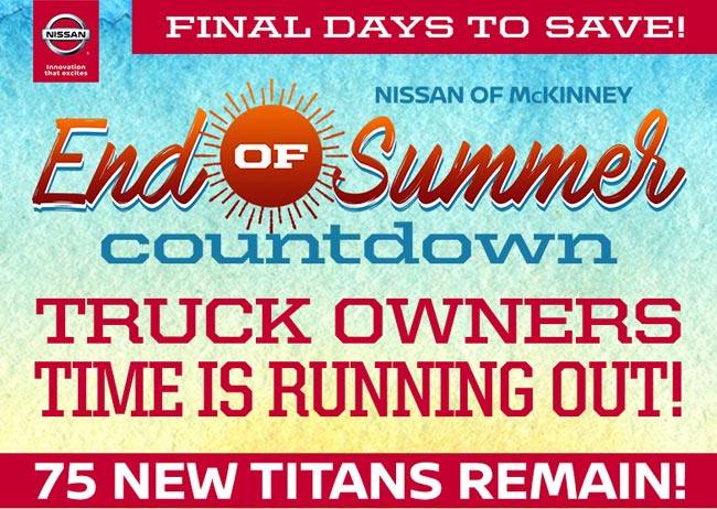 Truck Owners Time Is Running Out Nissan Of Mckinney